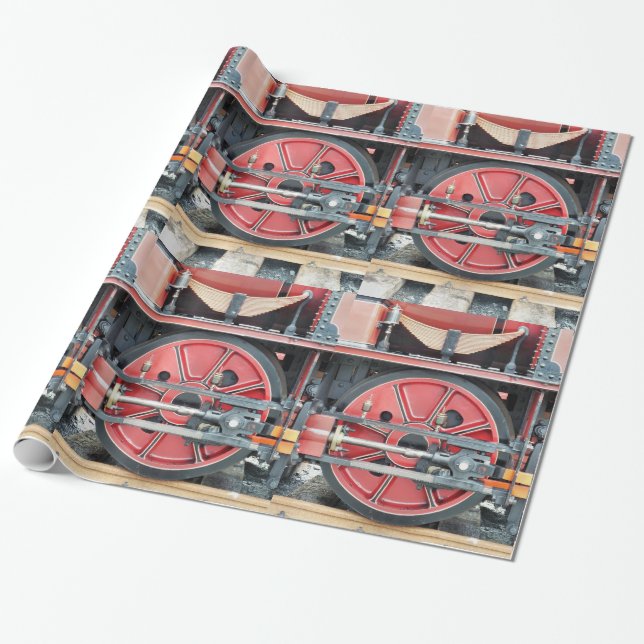 STEAM TÅG PRESENTPAPPER (Utrullad)