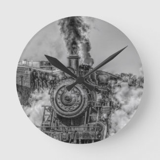 Steam Tåg Rund Klocka