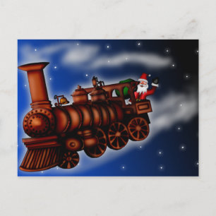 Steam Tåg Santa, vykort