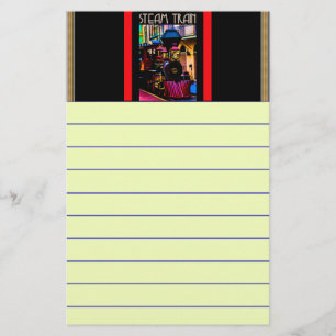 Steam Tåg Stationery Brevpapper