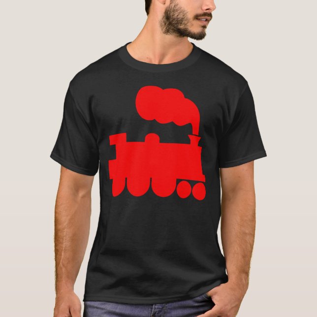 Steam Tåg Symbol - Red T-shirt (Framsida)