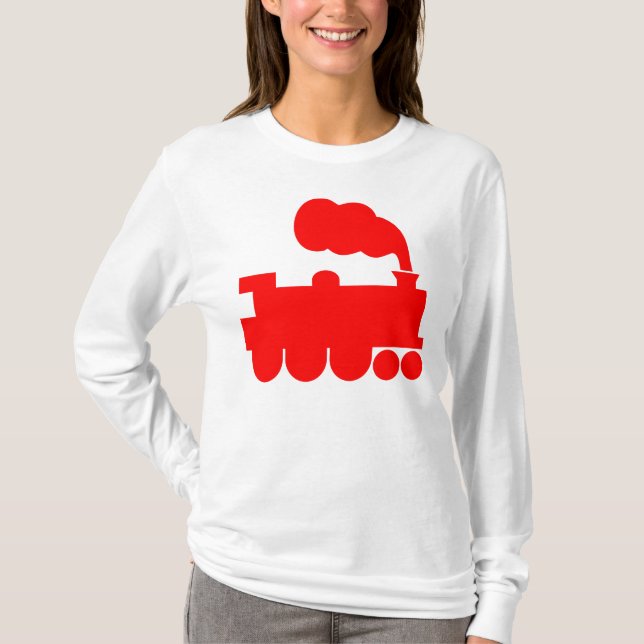 Steam Tåg Symbol - Red T-shirt (Framsida)