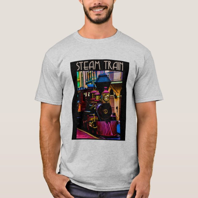Steam Tåg T-Shirt (Framsida)