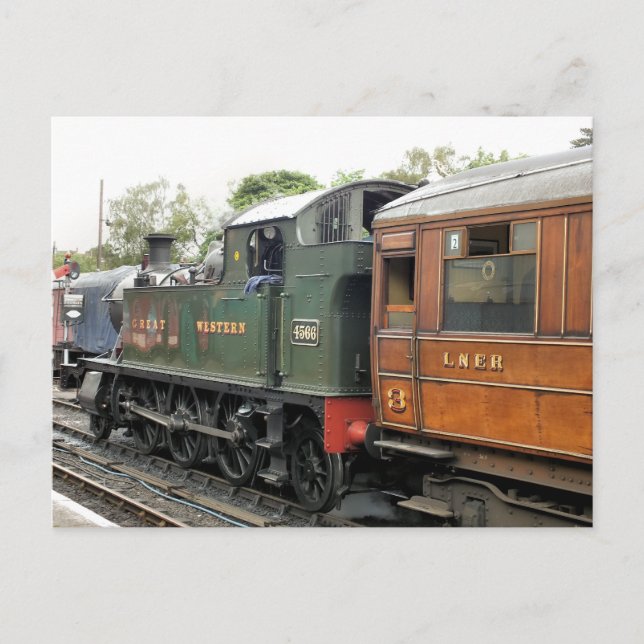 STEAM TÅG VYKORT (Framsida)
