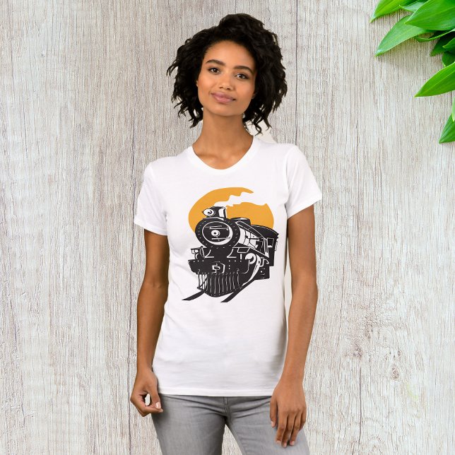 Steam Tåg Womens T-Shirt (Skapare uppladdad)