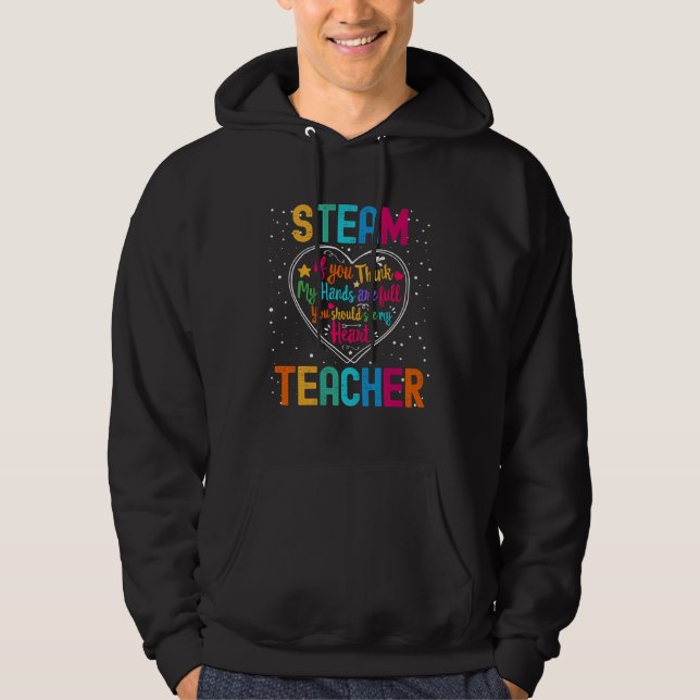 STEAM Teacher Appreciation Week Back to School Hea Hoodie (Framsida)