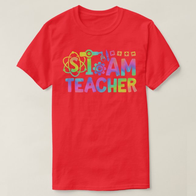 STEAM Teacher Back to school STEM Science Technolo T Shirt (Design framsida)