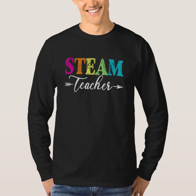Steam Teacher Hello Back To School Stem Special T Shirt (Framsida)