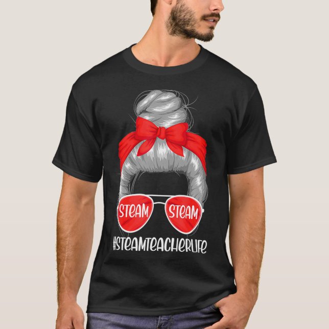 Steam Teacher Life Funny Science Älskare Steam Gra T Shirt (Framsida)