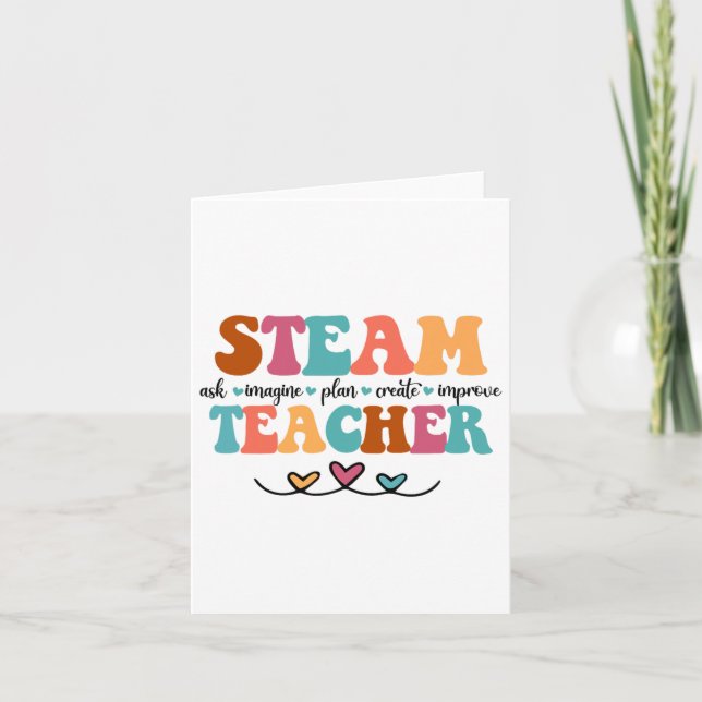 Steam Teacher Steam Squad Elementary Teaching Ck T Kort (Framsida)