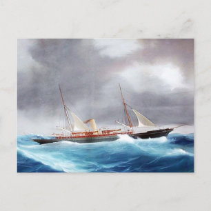 Steam Yacht Margarita 1900's Vykort