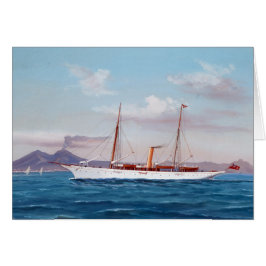Steam Yacht SY Vanduara 1906 Hälsningskort