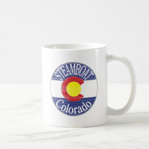 Steamboat Colorado Circle flagga Kaffemugg