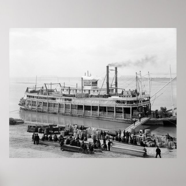 Steamboat Georgia Lee: 1907 Poster (Framsidan)