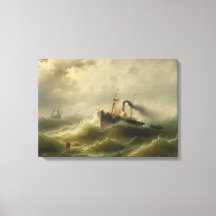 Steamboat i en Storm vid Nordsjön