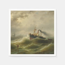 Steamboat i en Storm vid Nordsjön