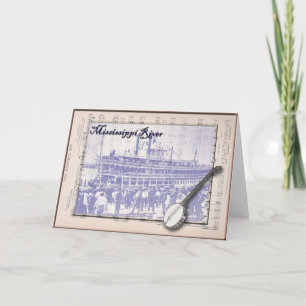 Steamboat och musik kort