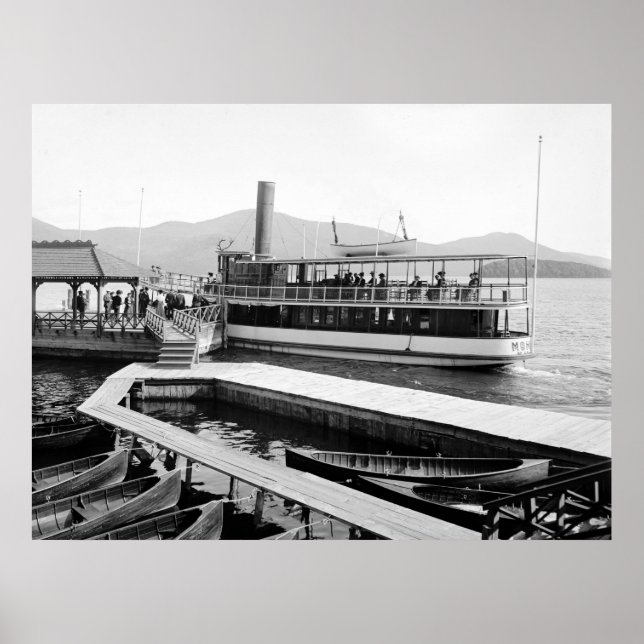 Steamboat på Sagamore Hotel 1904 Poster (Framsidan)
