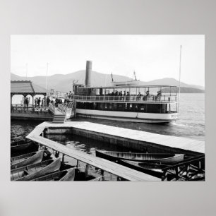 Steamboat på Sagamoren Hotell, 1904 Poster