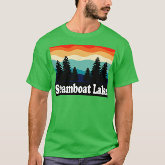 Steamboat Sjö Colorado Retro T Shirt