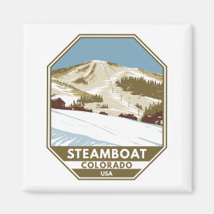 Steamboat Ski Area Winter Colorado Magnet