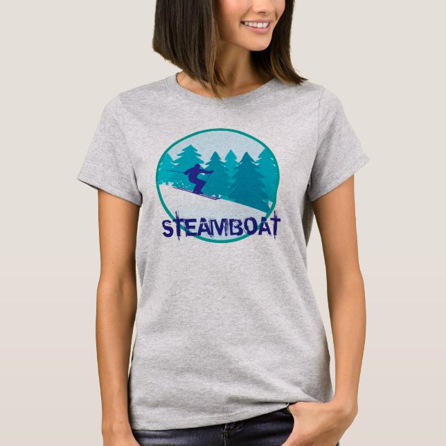Steamboat Skier T-shirt (Framsida)