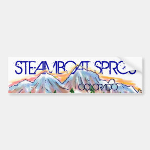 Steamboat Sprgs Colorado konstnärligt bergsdekal Bildekal