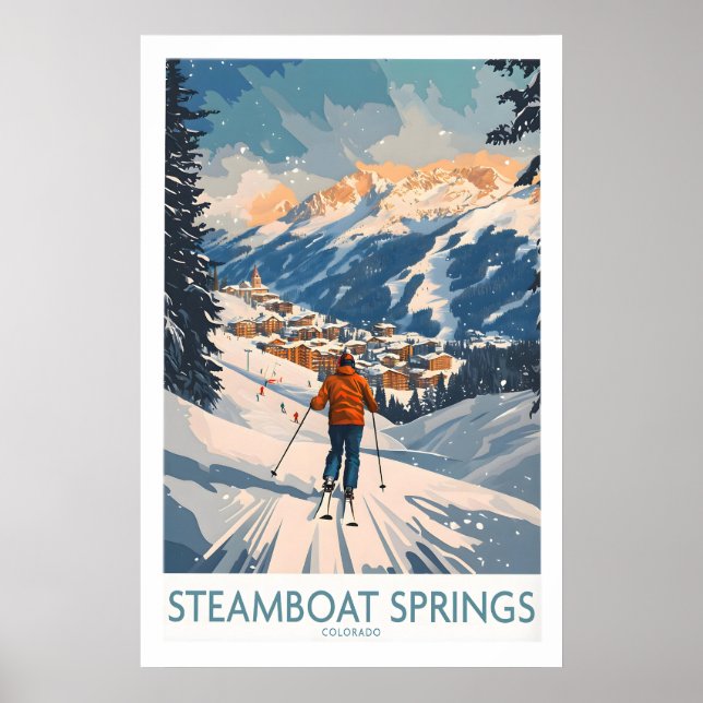 Steamboat Springs Affisch Colorado 1 (Framsidan)