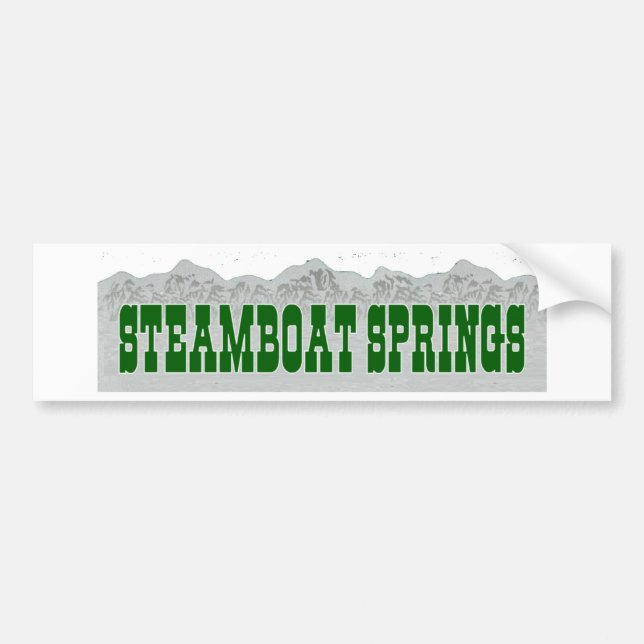 Steamboat Springs Bildekal (Framsidan)