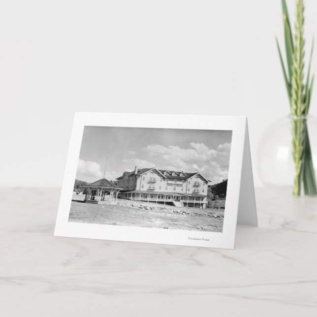 Steamboat Springs, CO-loge och kabiner Photograp Kort (Framsida)