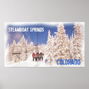 Steamboat Springs Colorado affisch