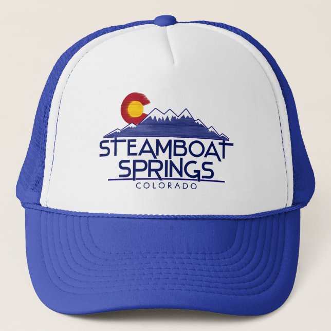Steamboat Springs Colorado trä berg mössa Keps (Framsida)