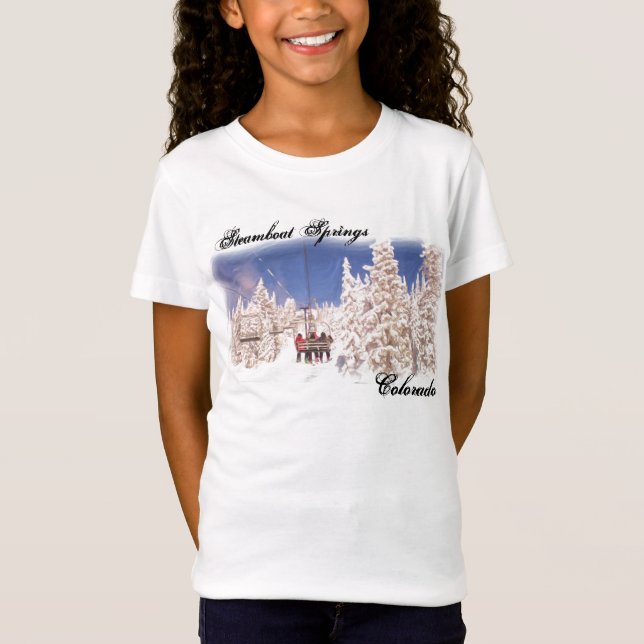 Steamboat Springs flickaskjorta T-shirt (Framsida)