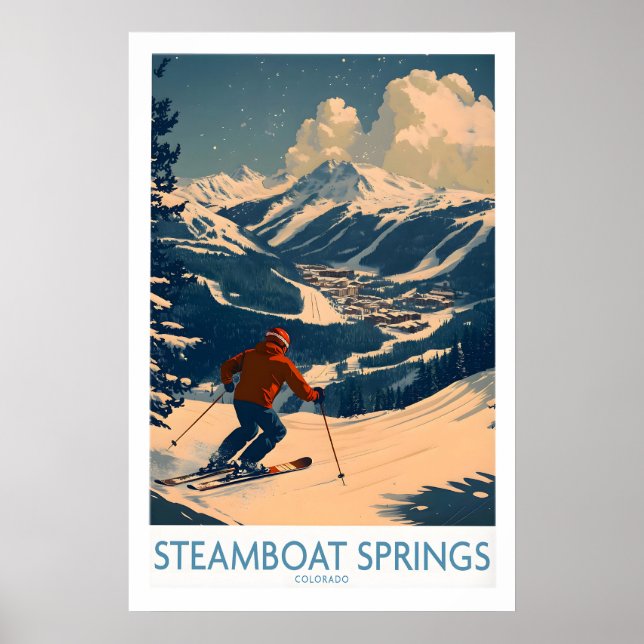 Steamboat Springs Väggkonst - Colorado 1 (Framsidan)