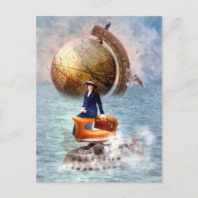 Steamboat Stella Helg Vykort (Framsida)