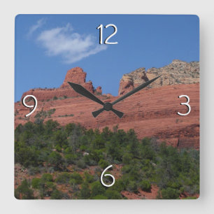 Steamboat Sten i Sedona Arizona Photography Fyrkantig Klocka