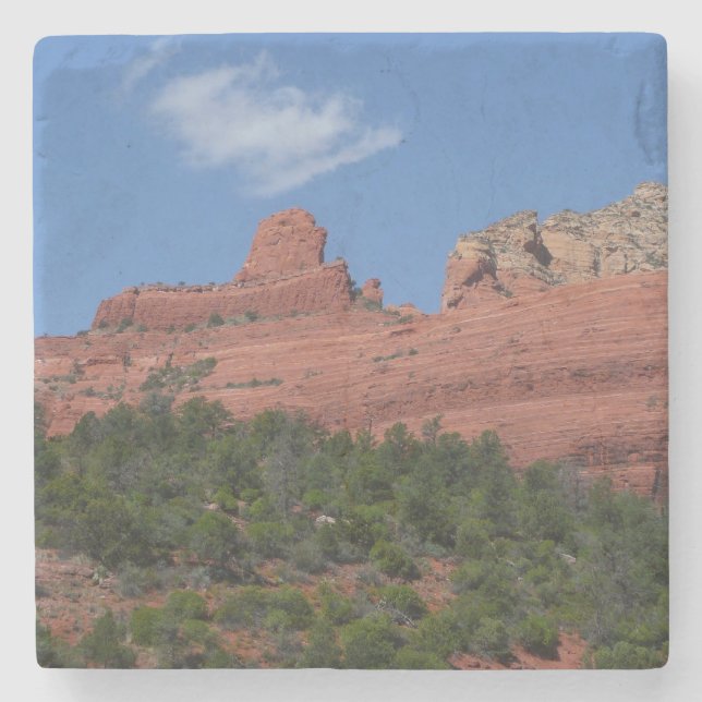 Steamboat Sten i Sedona Arizona Photography Underlägg Sten (Framsidan)