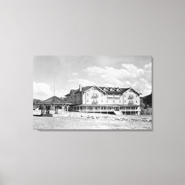 Steamboat-Vår, CO Lodge och Cabins-foto Canvastryck (Framsida)
