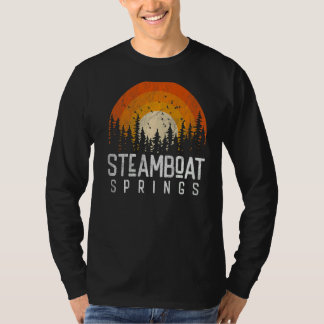 Steamboat Vår Colorado CO Retro Stil Vintage T Shirt