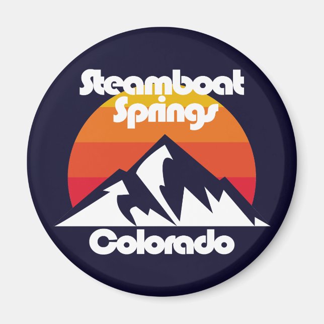 Steamboat Vår Colorado Magnet (Framsidan)