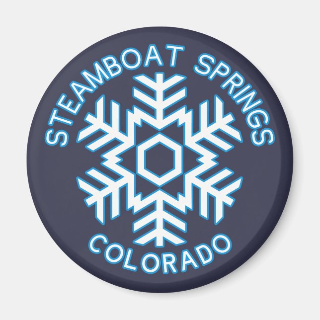 Steamboat Vår, Colorado Magnet (Framsidan)