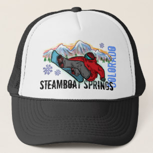 Steamboat Vår Colorado snowboarder shatt Truckerkeps