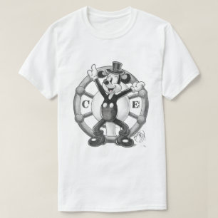 Steamboat Willie Linje Konst T Shirt