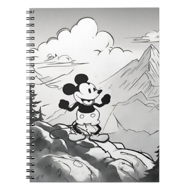 Steamboat Willie Mountain Hiking Anteckningsbok (Framsidan)