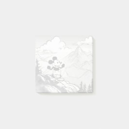 Steamboat Willie Mountain Hiking Post-it Block