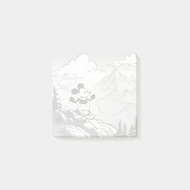 Steamboat Willie Mountain Hiking Post-it Block (Framsida)