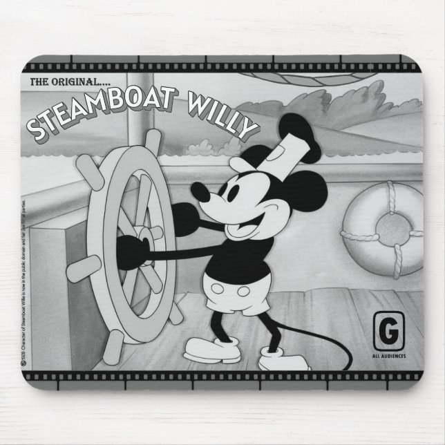 Steamboat Willie Mousepad Musmatta (Framsidan)