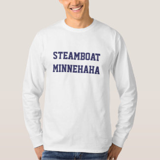 Steamboaten Minnehaha bemannar Long muff T Tee Shirt