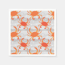 Steamed Crabs Pappersservett