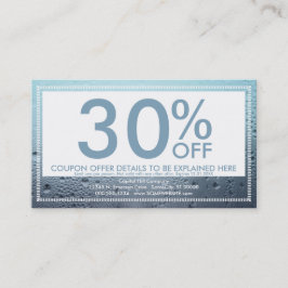 steamed glass coupon card rabattkort